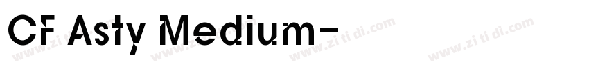CF Asty Medium字体转换